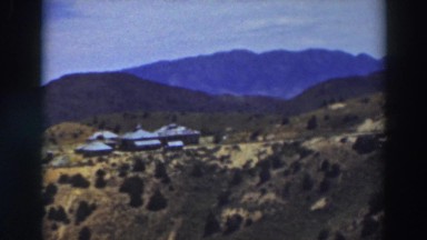 1937: panoramic view of a desert mountain vista. TRUCKEE CALIFORNIA