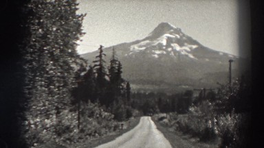 1938: beautiful mountain scenery. BONNEVILLE DAM OREGON