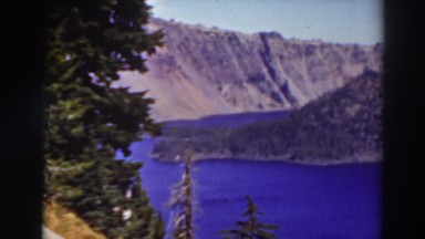 1937: a winding river within a deep canyon CRATER LAKE OREGON