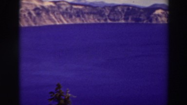 1937: beautiful blue lake CRATER LAKE OREGON