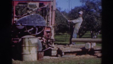 1937: industrial workers doing their work for the day. SACRAMENTO CALIFORNIA