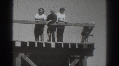 1937: people viewing and posing from a high platform SACRAMENTO CALIFORNIA