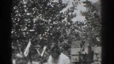 1937: family members dancing out in the front yard. VACAVILLE CALIFORNIA