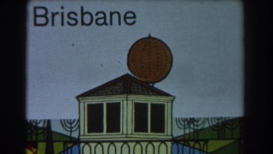 1967: artistic drawing house built big balloon like BRISBANE AUSTRALIA