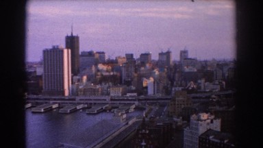 1967: View of a Large City with Buildings Along the Sea Sydney Australia