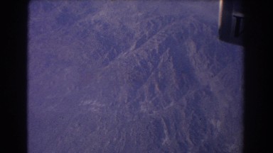 1967: a view of the mountains from an airplane far above SYDNEY AUSTRALIA