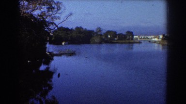 1967: a quiet sighting of the lake with boats afloat. SYDNEY AUSTRALIA