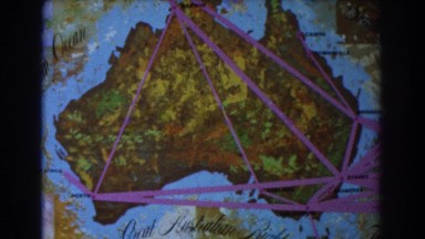 1967: ancient map of australia. SYDNEY AUSTRALIA
