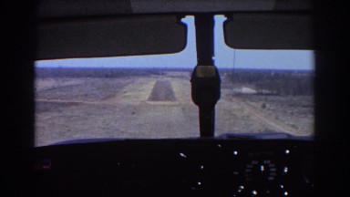 1967: view of the open road with an inside look at the car panel BRISBANE