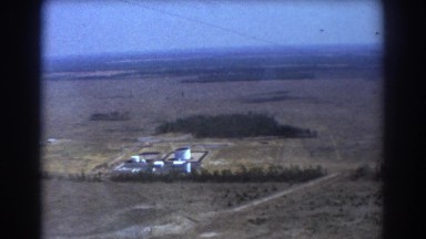 1967: airplane viewing of a lonely field. BRISBANE AUSTRALIA