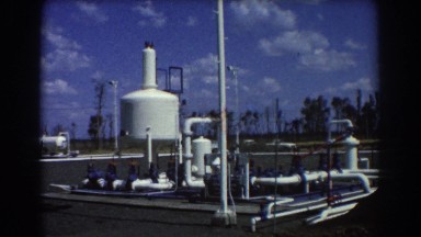 1967: a power plant seen at daytime BRISBANE AUSTRALIA