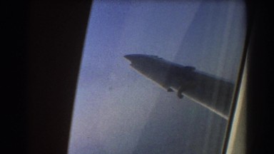 1967: view from window of aircraft of wing BRISBANE AUSTRALIA