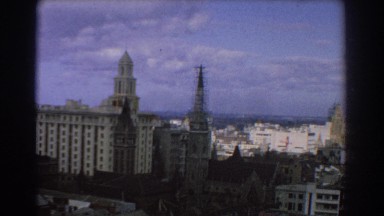 1967: beautiful, clustered city view. MELBOURNE AUSTRALIA