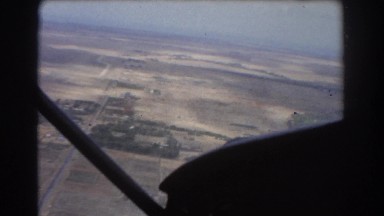 1967: taking a plane ride over the open country fields and roads PERTH AUSTRALIA