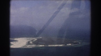 1967: a small island seen from an airplane in flight PERTH AUSTRALIA