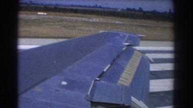 1967: airplane wing during takeoff PERTH AUSTRALIA
