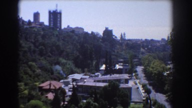 1967: green space in a city along a hill. PERTH AUSTRALIA