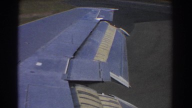1967: the edge of an airplane wing. PERTH AUSTRALIA