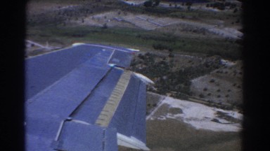 1967: an airplane wing. PERTH AUSTRALIA