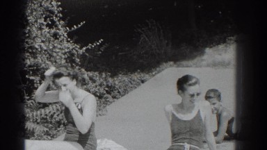 1937: women and children relax on a beach. SOUTHAMPTON NEW YORK