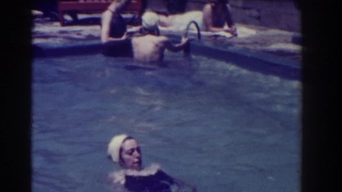 1937: people enjoying a refreshing dip at a swimming pool SOUTHHAMPTON NEW YORK
