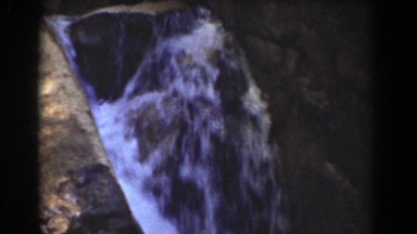 1939: close up of a mountain waterfall. MOUNT WASHINGTON NEW HAMPSHIRE