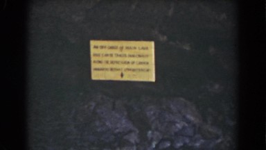 1939: sign board night scene dark area open MOUNT WASHINGTON NEW HAMPSHIRE