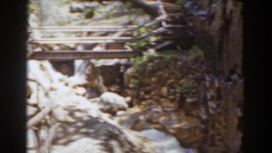1939: water flowing over some rocks. MOUNT WASHINGTON NEW HAMPSHIRE