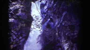 1939: waterfall fast flowing MOUNT WASHINGTON NEW HAMPSHIRE