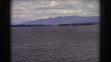 1939: breathtaking view of a huge lake. MOUNT WASHINGTON NEW HAMPSHIRE