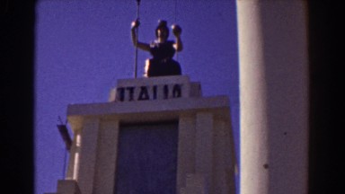 1939: italia statue and waterfall NEW YORK WORLDS FAIR