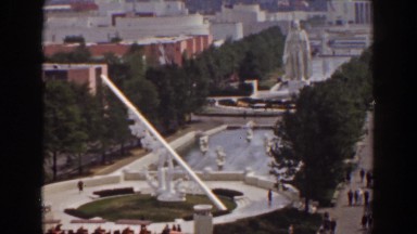 1939: the downtown area of a large city, seen at daytime NEW YORK WORLDS FAIR