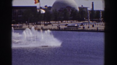 1939: water spouts from huge fountain at epcot NEW YORK WORLDS FAIR