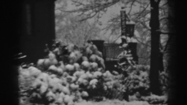 1938: silent house is covered by heavy snow during winter WINCHESTER MARYLAND