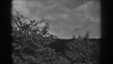 1938: view of a hill with many shrubs, few trees and a building WINCHESTER