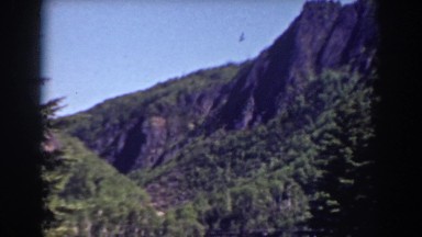 1938: panoramic view of a forested mountainside. MOUNT WASHINGTON NEW HAMPSHIRE