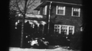 1938: Beautiful View of a Big House with Trees on Front in Winter Winchester