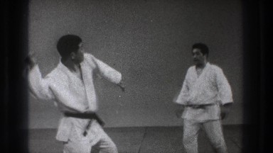 1971: a karate demonstration. TOKYO JAPAN
