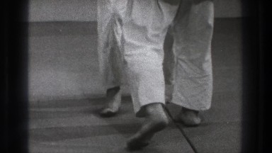1971: karate fight is going on on the floor with hand locks TOKYO JAPAN