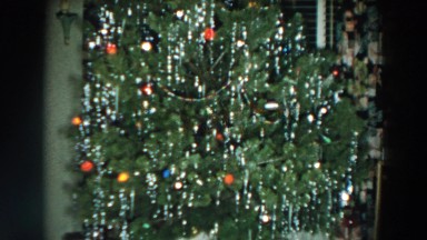 1957: decorated family christmas tree. WHEELING OHIO