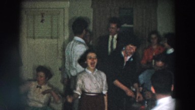 1957: family all gathered together at a family function. WHEELING OHIO