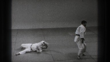 1971: kung fu practice by two students TOKYO JAPAN