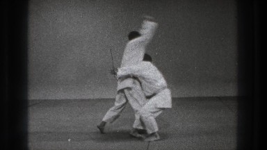 1971: a karate fight. TOKYO JAPAN