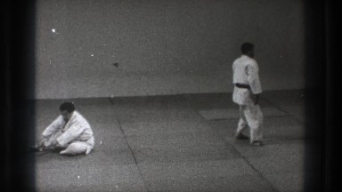 1971: a karate demonstration. TOKYO JAPAN
