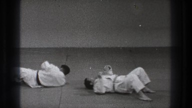 1971: watching a karate demonstration. TOKYO JAPAN
