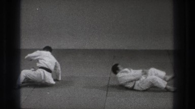 1971: karate match getting ready to take place. TOKYO JAPAN