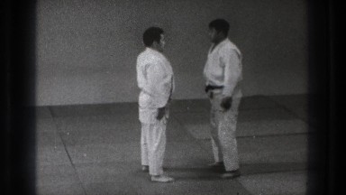 1971: teaching a karate class. TOKYO JAPAN