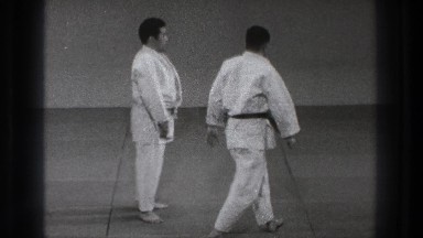 1971: an eastern-style wrestling exercise TOKYO JAPAN