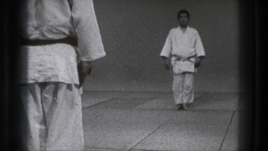 1971: two bowing martial artists in 1 black belt TOKYO JAPAN