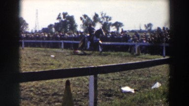 1957: men in horse WHEELING OHIO